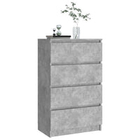 Credenza Grigio Cemento 60x35x98,5 cm in Legno Multistrato