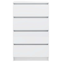 Credenza Bianco Lucido 60x35x98,5 cm in Legno Compensato cod mxl 13261