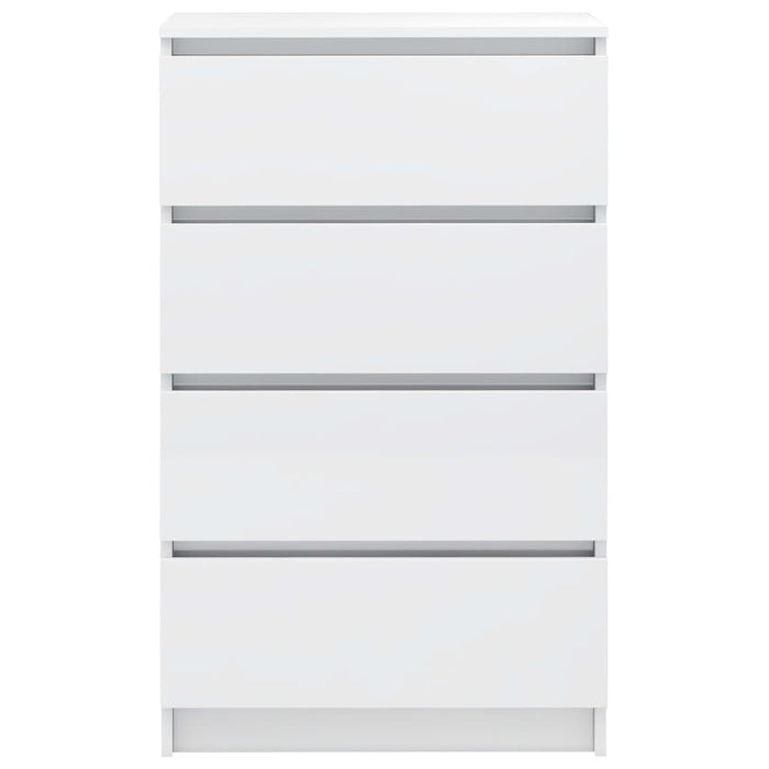 Credenza Bianco Lucido 60x35x98,5 cm in Legno Compensato cod mxl 13261