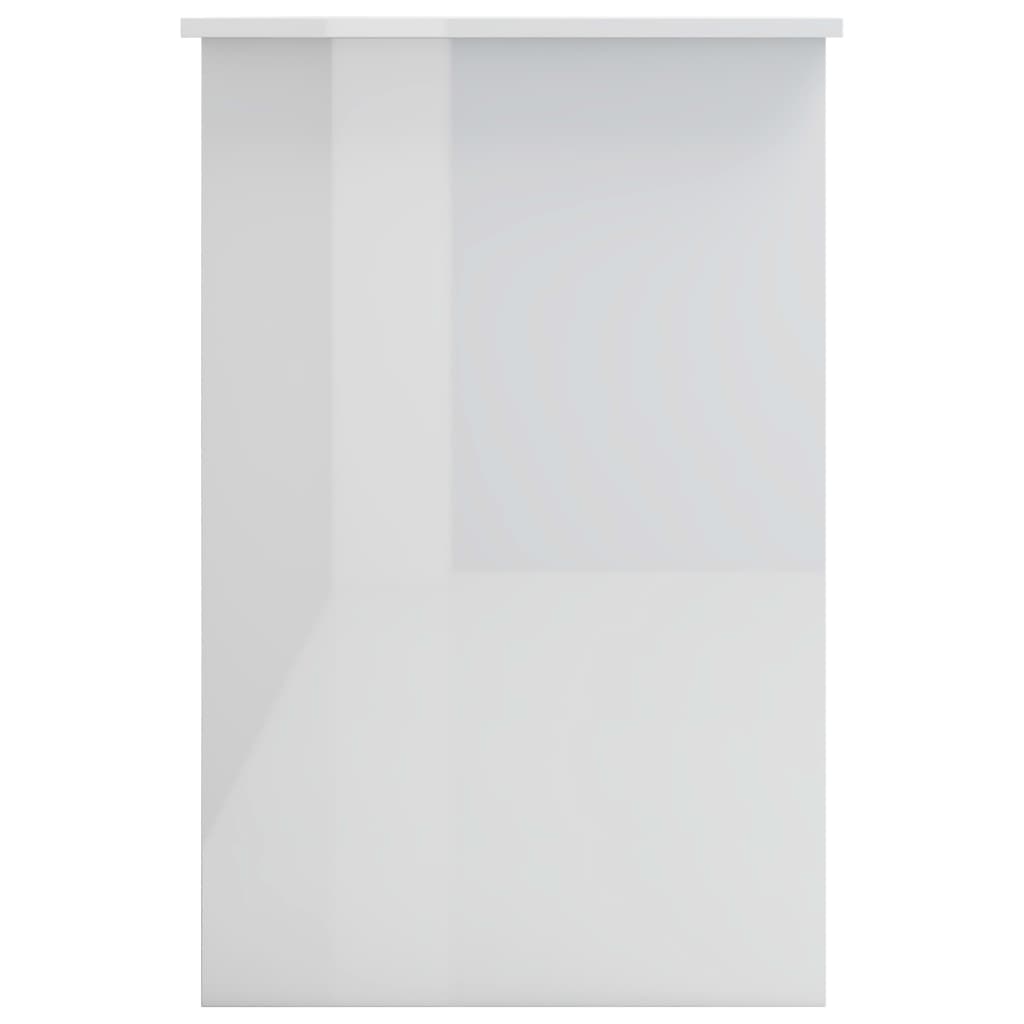 Scrivania Bianco Lucido 100x50x76 cm in Truciolato 800555