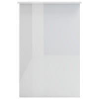 Scrivania Bianco Lucido 100x50x76 cm in Truciolato 800555