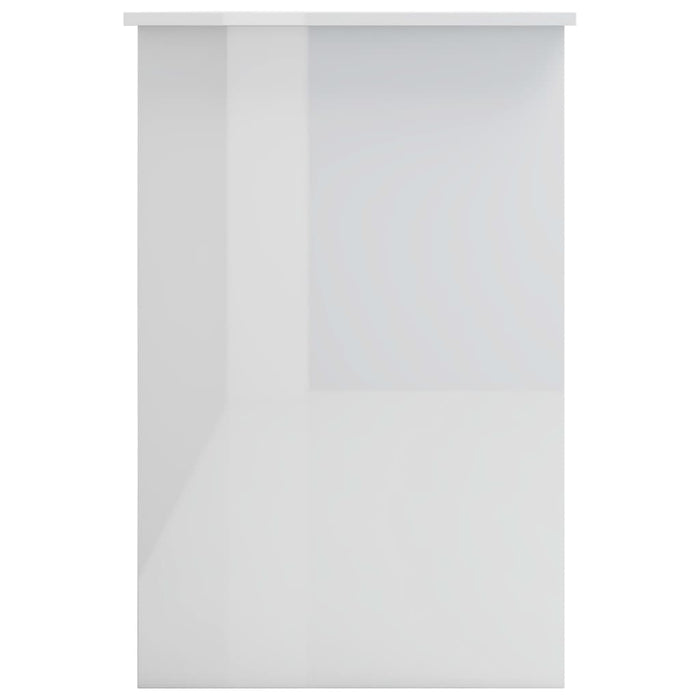 Scrivania Bianco Lucido 100x50x76 cm in Truciolato 800555