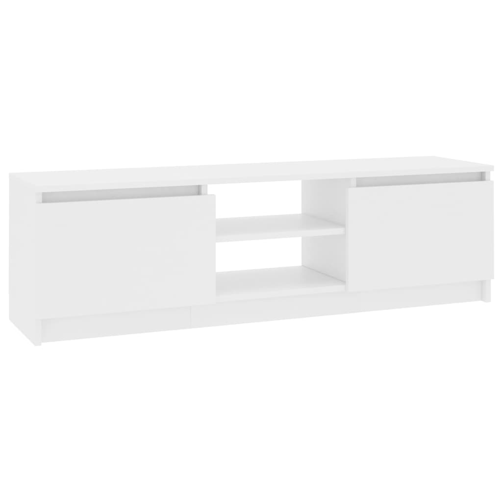 Mobile Porta TV Bianco 120x30x35,5 cm in Legno Multistrato 800567