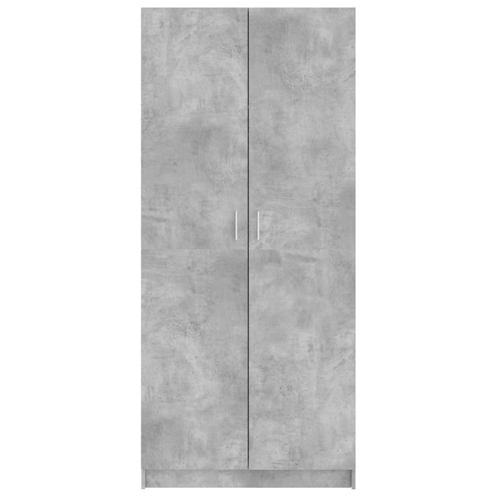 Armadio Grigio Cemento 80x52x180 cm in Truciolato cod mxl 74674