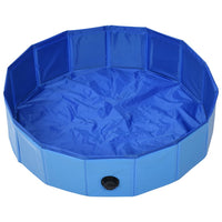 Piscina per Cani Pieghevole Blu 80x20 cm in PVC cod mxl 61180