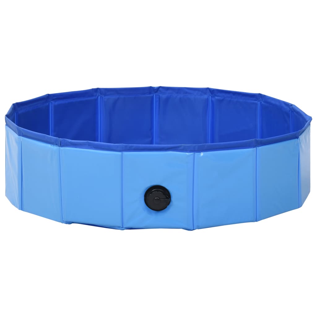 Piscina per Cani Pieghevole Blu 80x20 cm in PVC 170825