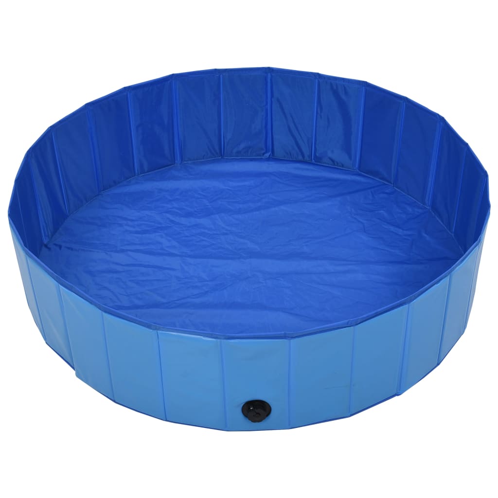 Piscina per Cani Pieghevole Blu 120x30 cm in PVC 170826