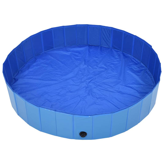 Piscina per Cani Pieghevole Blu 160x30 cm in PVC cod mxl 72879