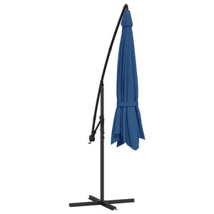 Ombrellone a Sbalzo con Palo in Alluminio 350 cm Blu cod mxl 17908