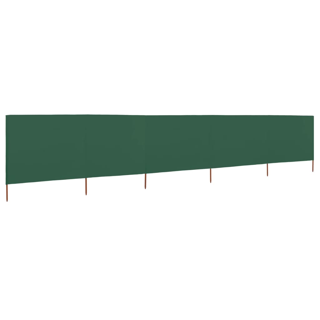 Paravento a 5 Pannelli in Tessuto 600x120 cm Verde cod mxl 17239