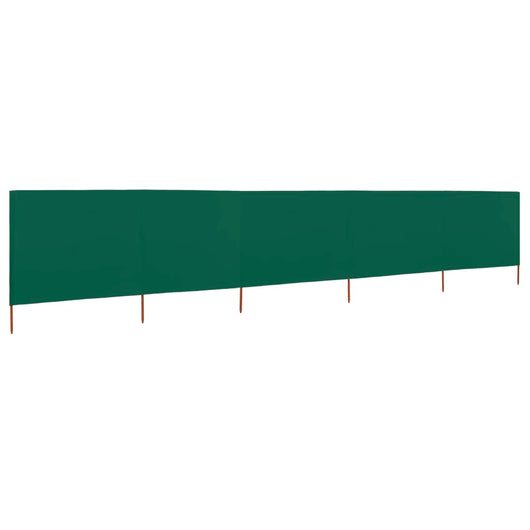 Paravento a 5 Pannelli in Tessuto 600x120 cm Verde cod mxl 17239