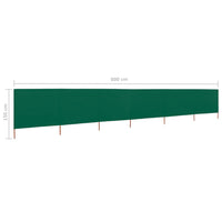 Paravento a 6 Pannelli in Tessuto 800x120 cm Verde cod mxl 9825