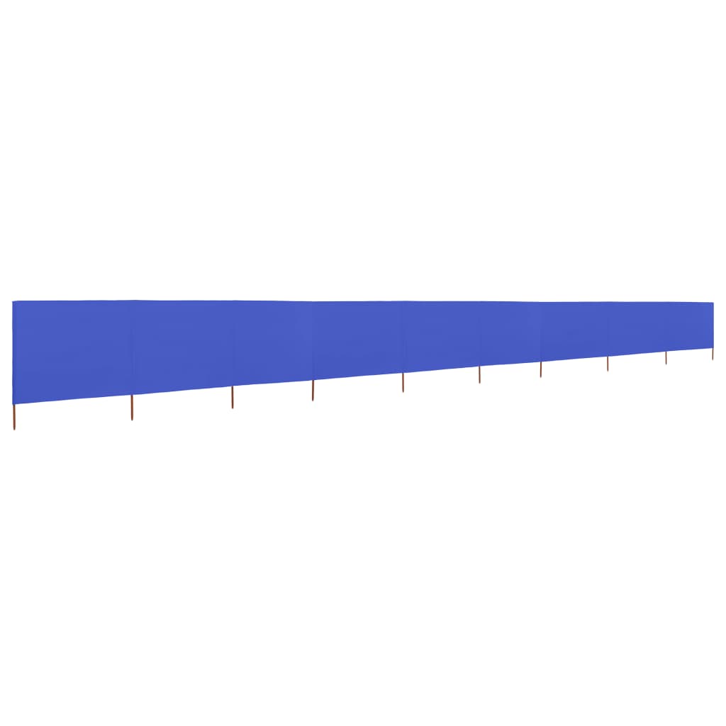 Paravento a 9 Pannelli in Tessuto 1200x160 cm Azzurro cod mxl 54794