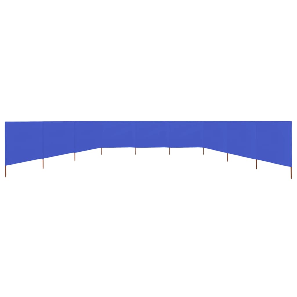 Paravento a 9 Pannelli in Tessuto 1200x160 cm Azzurro cod mxl 54794