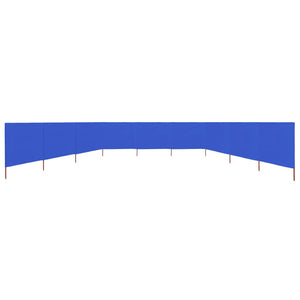 Paravento a 9 Pannelli in Tessuto 1200x160 cm Azzurro cod mxl 54794