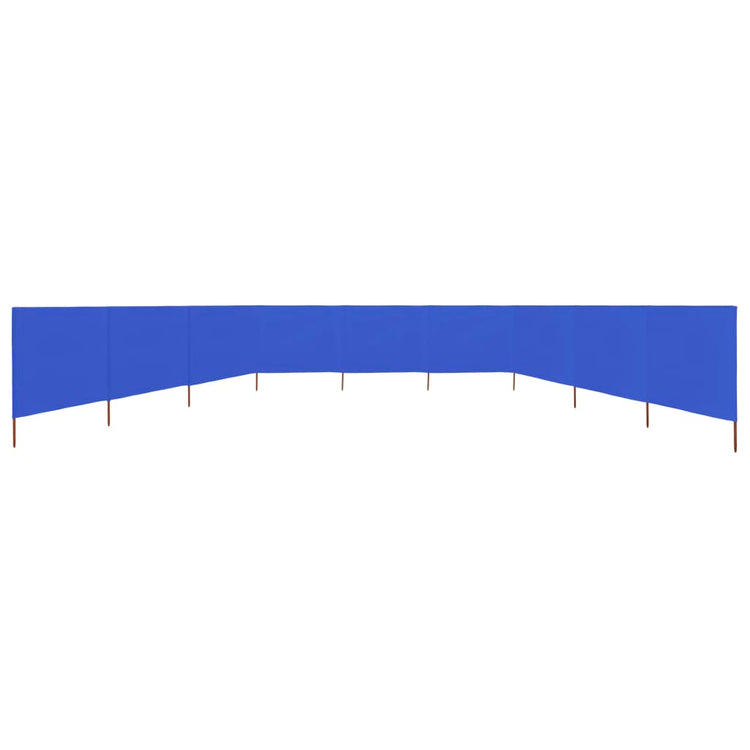 Paravento a 9 Pannelli in Tessuto 1200x160 cm Azzurro cod mxl 54794