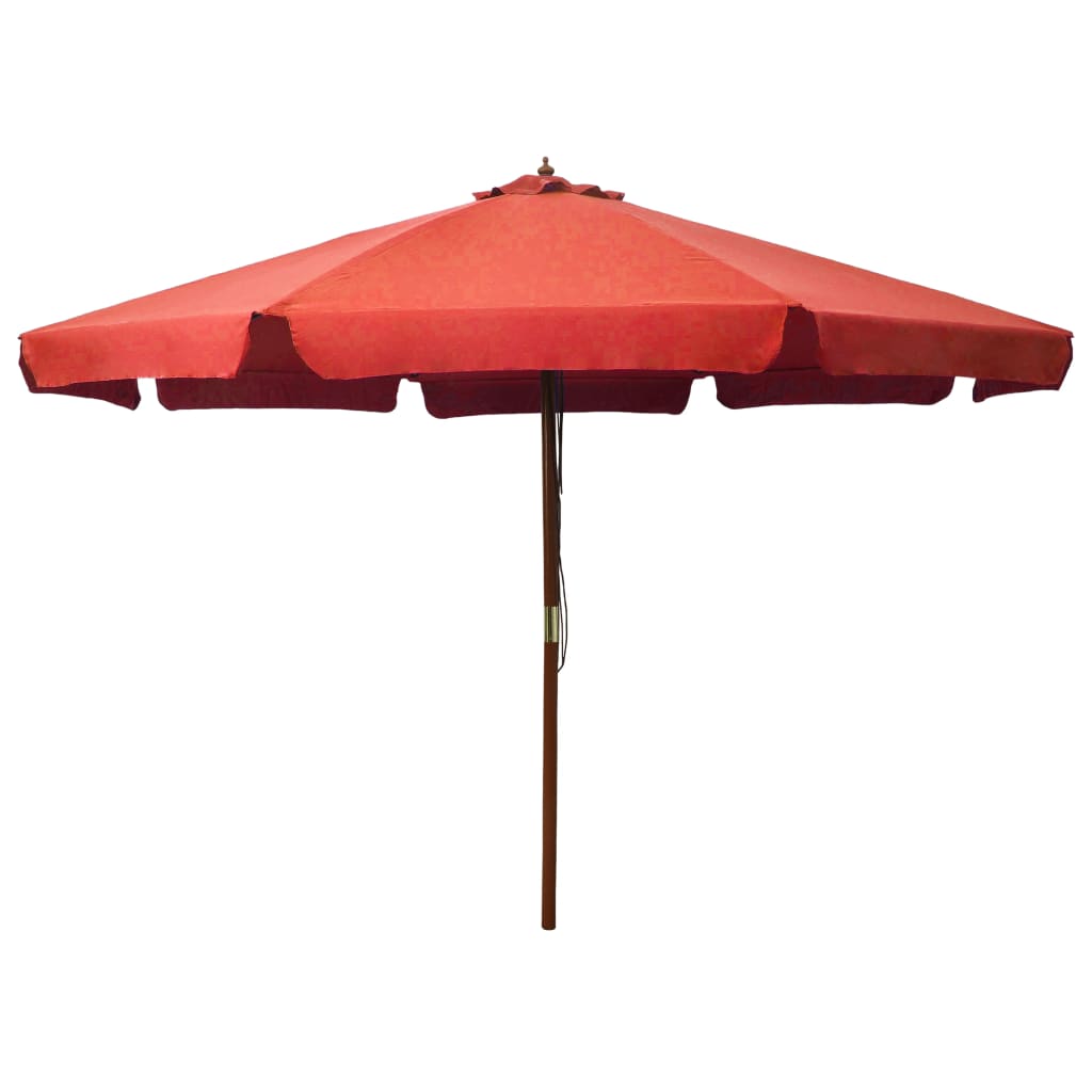 Ombrellone da Esterni con Palo in Legno 330 cm Terracotta cod mxl 66557