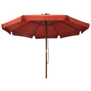 Ombrellone da Esterni con Palo in Legno 330 cm Terracotta cod mxl 66557