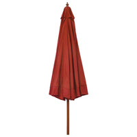 Ombrellone da Esterni con Palo in Legno 330 cm Terracotta cod mxl 66557