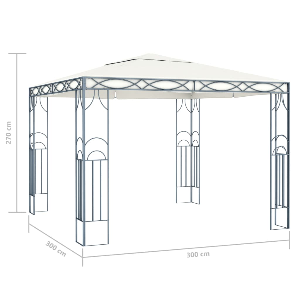 Gazebo 300x300 cm Crema cod mxl 66270