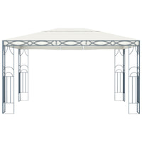 Gazebo 400x300 cm Crema 48048