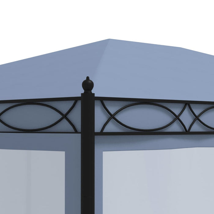 Gazebo con Schermi a Rete 3x4 cm Antracite in Acciaio cod mxl 66012