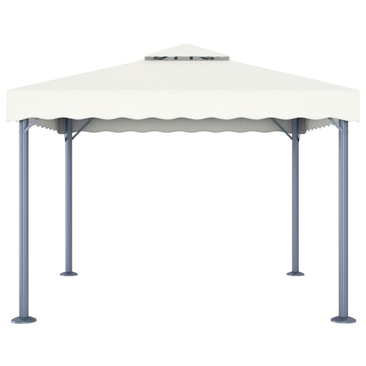 Gazebo 300x300 cm Crema Alluminio