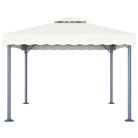 Gazebo 300x300 cm Crema Alluminio 48058