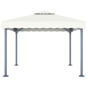 Gazebo 300x300 cm Crema Alluminio 48058