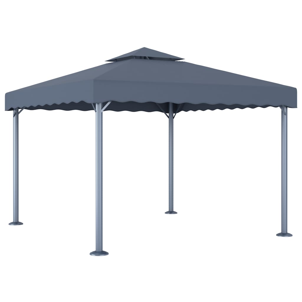 Gazebo 300x300 cm Antracite Alluminio 48059