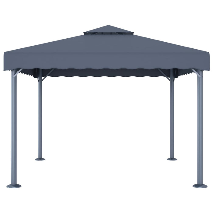 Gazebo 300x300 cm Antracite Alluminio 48059