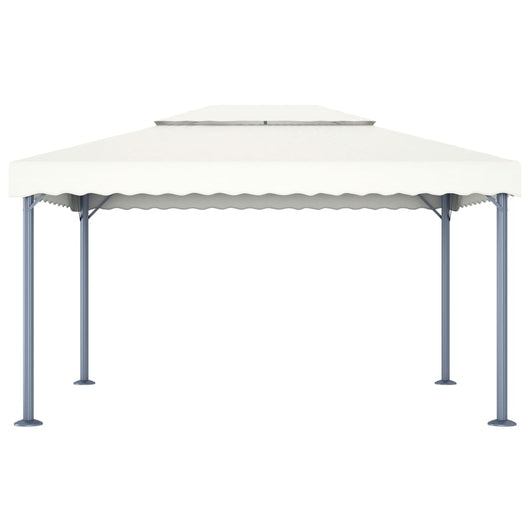 Gazebo 400x300 cm Crema Alluminio 48062