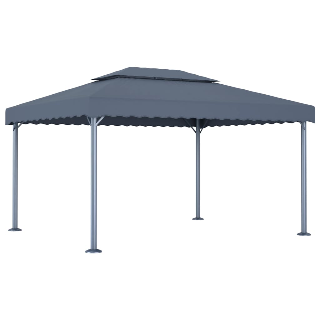 Gazebo 400x300 cm Antracite Alluminio 48063