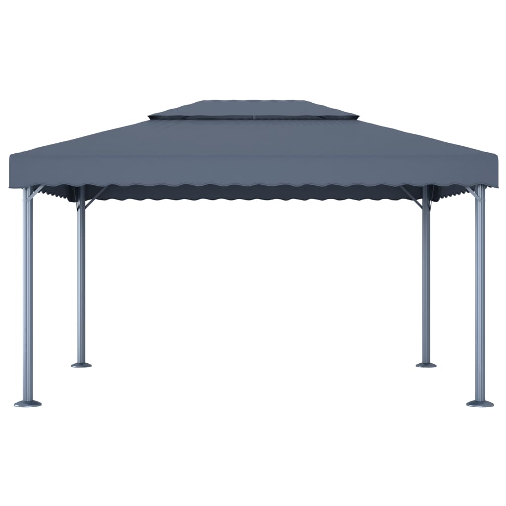 Gazebo 400x300 cm Antracite Alluminio 48063