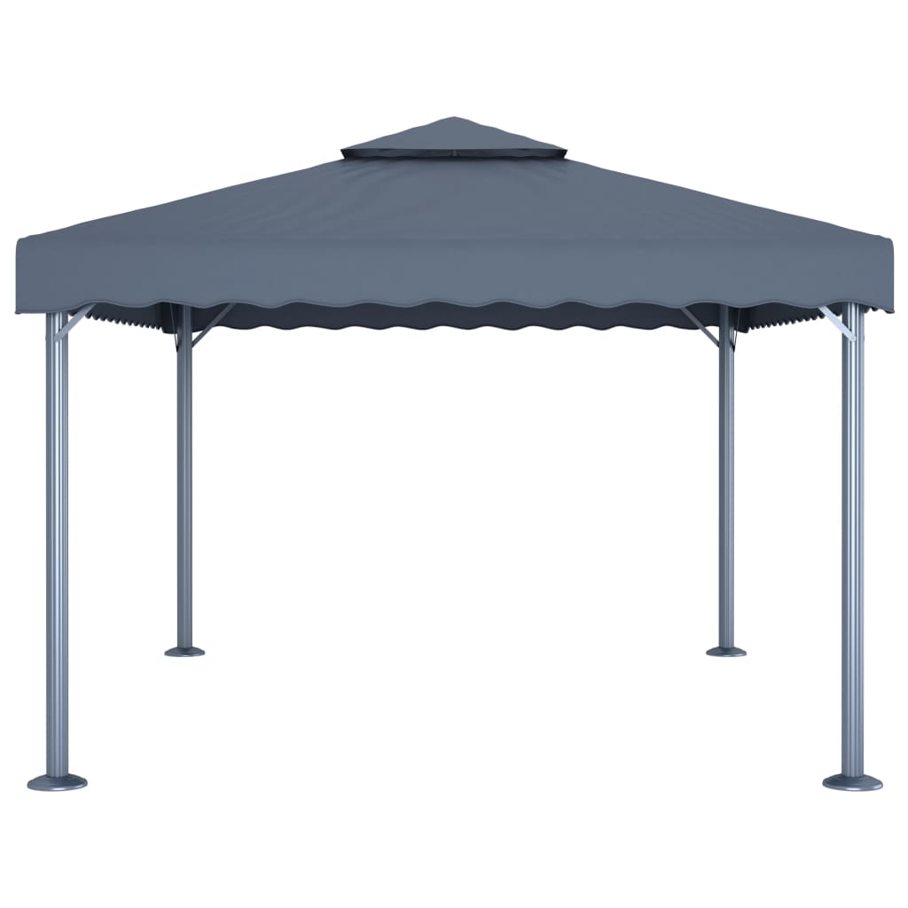 Gazebo 400x300 cm Antracite Alluminio 48063