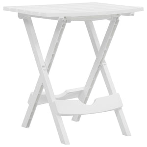 Tavolo da Giardino Pieghevole 45,5x38,5x50cm Bianco 47690