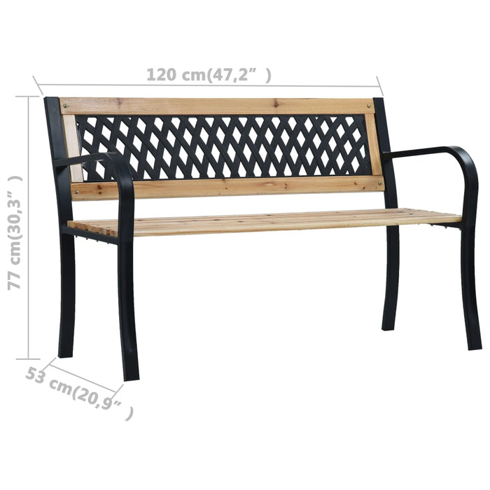 Panchina da Giardino 120 cm in Legno cod mxl 45794