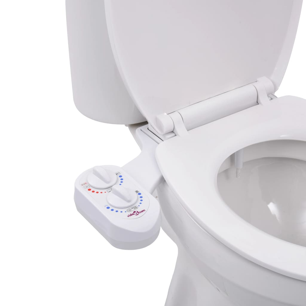 Bidet Accessorio per WC Acqua Calda e Fredda a Ugello Singolo 