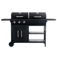 Barbecue Combinato Carbone e Gas 3 Fuochi cod mxl 13925