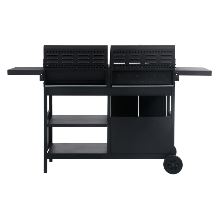 Barbecue Combinato Carbone e Gas 3 Fuochi cod mxl 13925