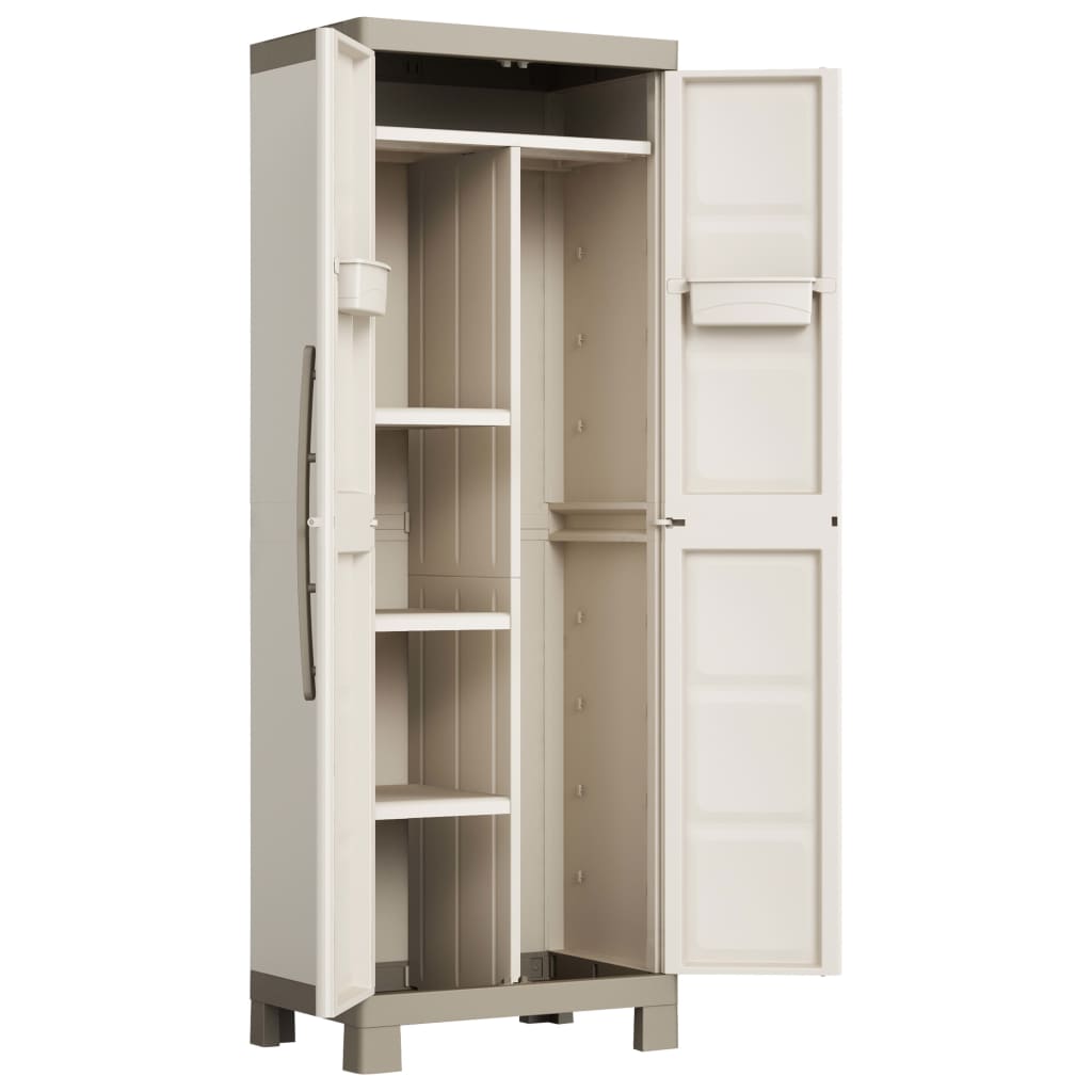 Keter Armadietto Multiuso Excellence Beige e Talpa 182 cm 46641