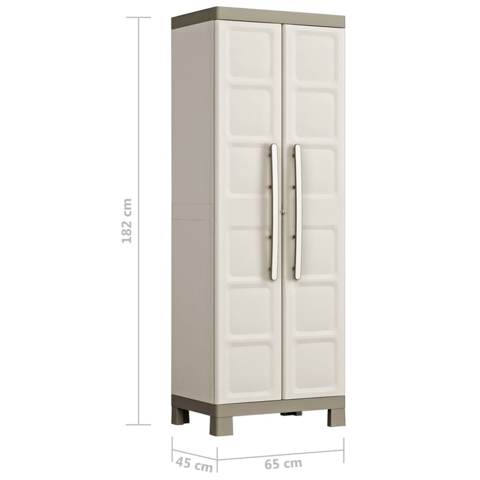 Keter Armadietto Multiuso Excellence Beige e Talpa 182 cm 46641