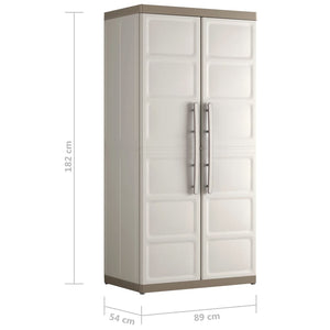 Keter Armadietto con Scaffali Excellence XL Beige e Talpa 182 cm 46642