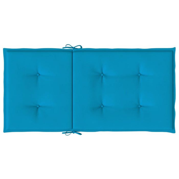 Cuscini per Sedie da Giardino 2 pz Blu 100x50x3 cm