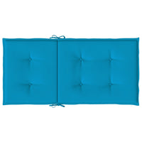 Cuscini per Sedie da Giardino 4 pz Blu 100x50x3 cm cod mxl 68572