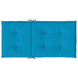 Cuscini per Sedie da Giardino 4 pz Blu 100x50x3 cm cod mxl 68572