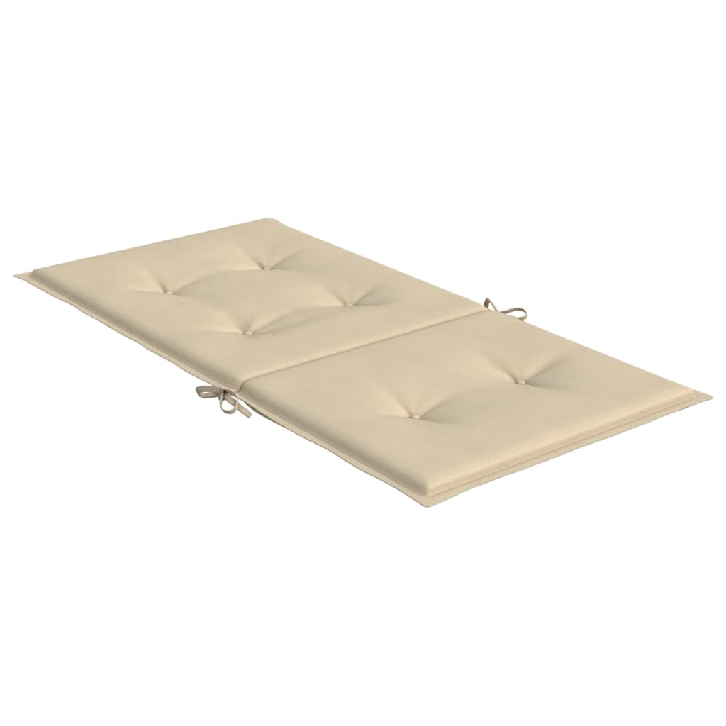 Cuscini per Sedie da Giardino 2 pz Beige 100x50x3 cm cod mxl 68015