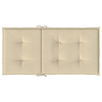 Cuscini per Sedie da Giardino 2 pz Beige 100x50x3 cm cod mxl 68015