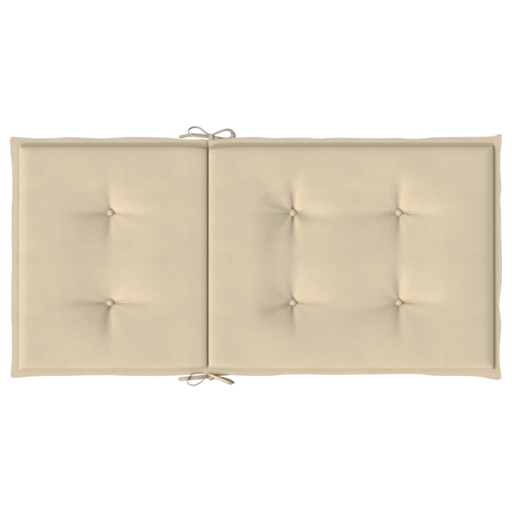 Cuscini per Sedie da Giardino 4 pz Beige 100x50x3 cm cod mxl 68217