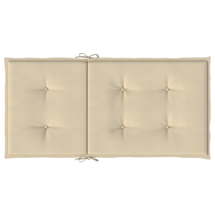 Cuscini per Sedie da Giardino 4 pz Beige 100x50x3 cm cod mxl 68217